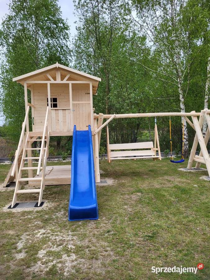 Plac zabaw domki dzieci montaż Kraków
