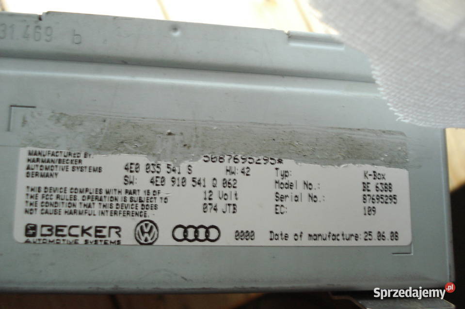 Moduł Tuner 4E0035541S Audi Q7 4LO sprzedam Łódź sprzedam