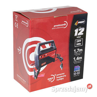 PROSTOWNIK 612V 4A RMS DO AKUMULATORÓW 10AH 60AH