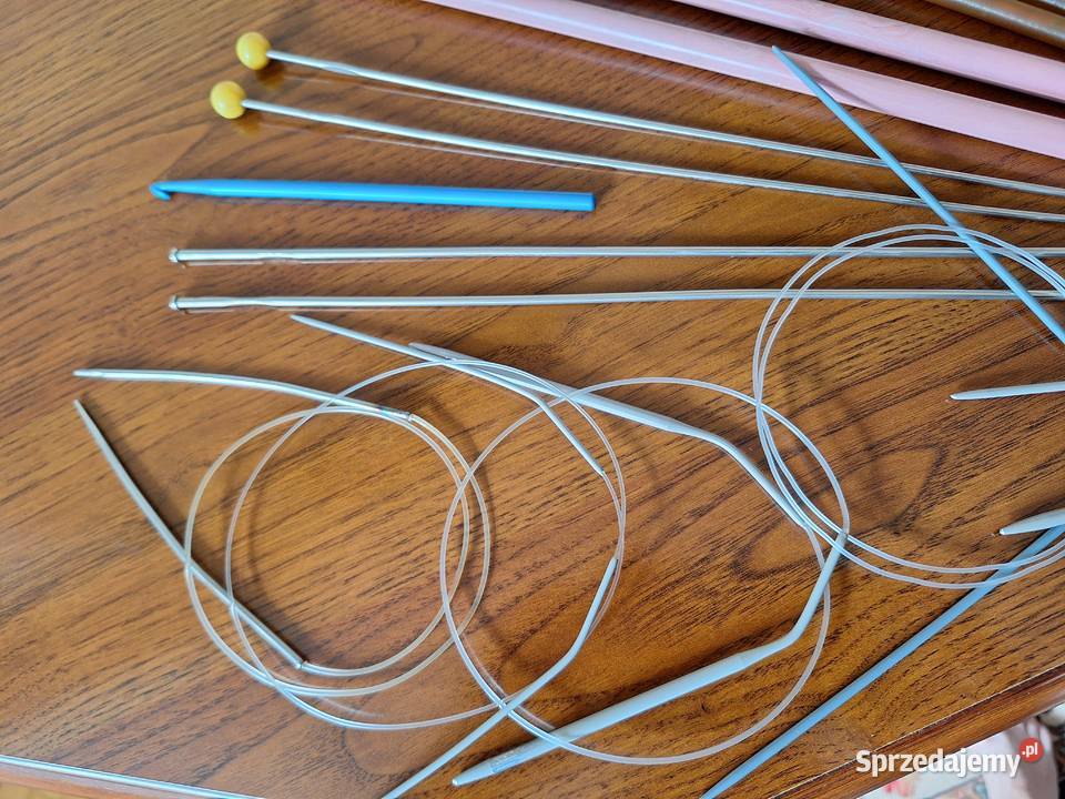 druty dziewiarskie igliczki szydełko zestaw dolnośląskie