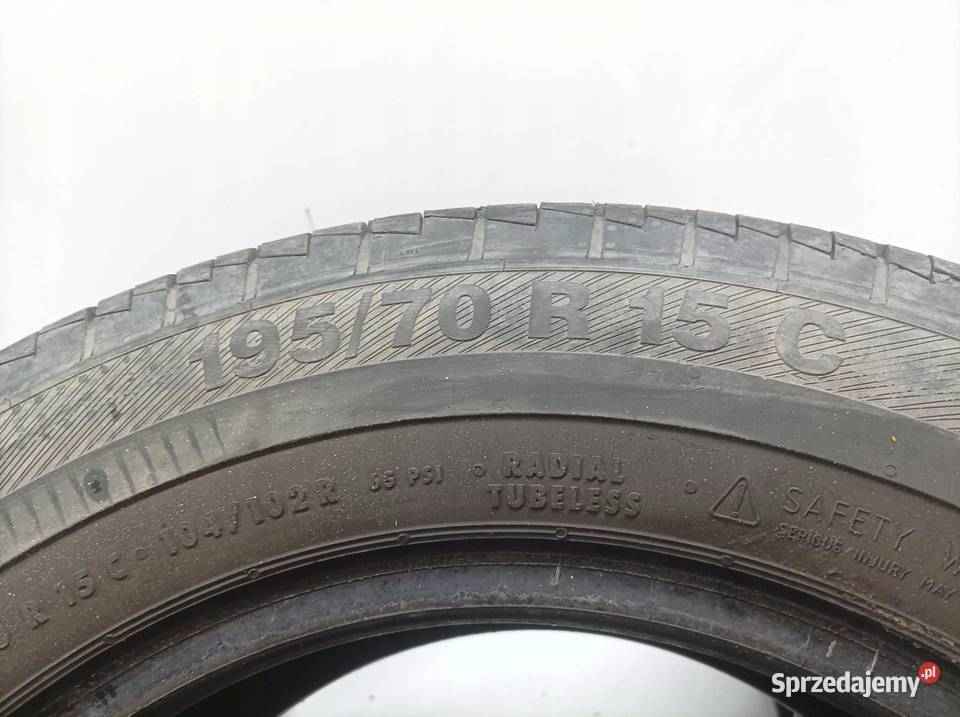 2x OPONA LETNIA BARUM VANIS 2 19570R15C 0319 Samochodowe świętokrzyskie