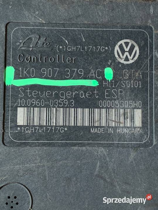ABS Vwwiele modeli 1K0907379AC 1K0614517AE wielkopolskie Margonin sprzedam