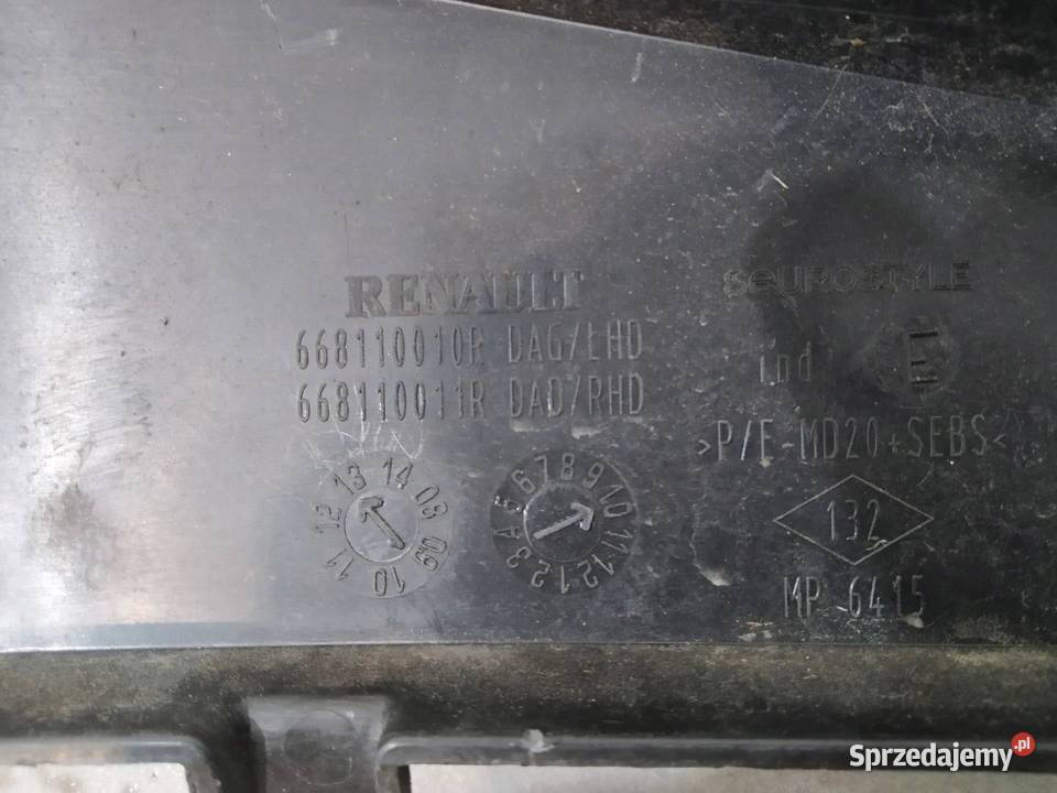 PODSZYBIE PLASTIKOWE MOVANO B 668110010R Renault Podszybia świętokrzyskie