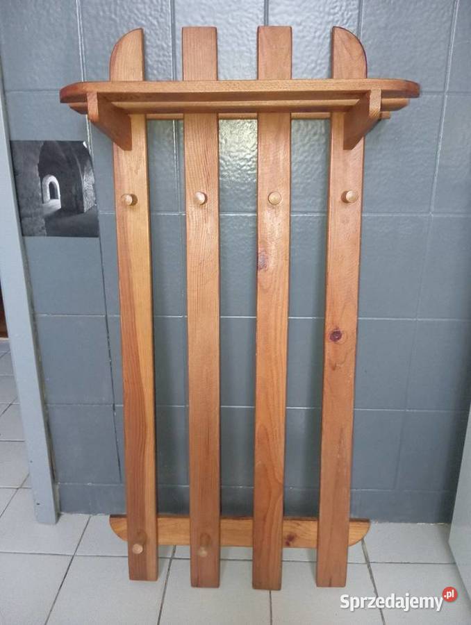 WIESZAK ścienny DREWNIANY na przedpokój Warszawa