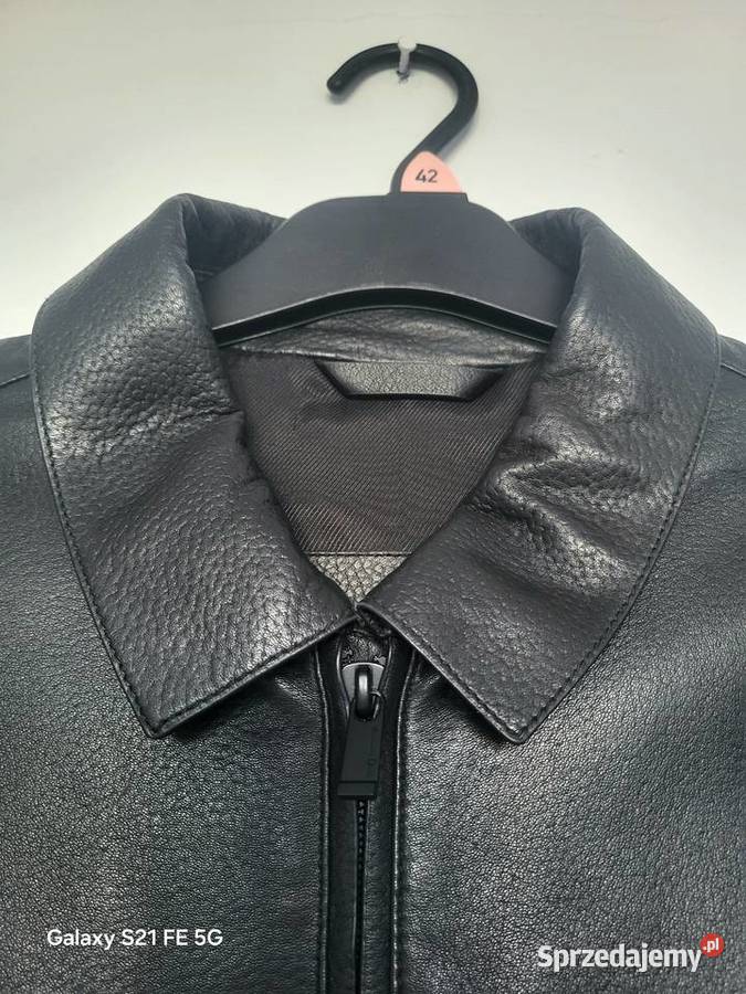 Klasyczna kurtka skórzana męska Massimo Dutti L