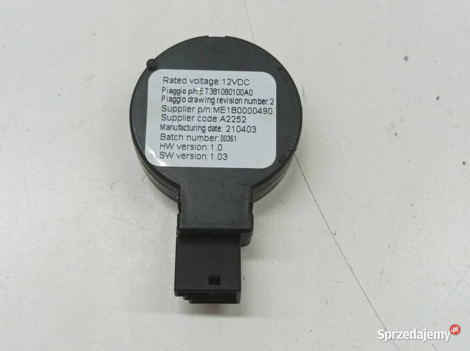 CZUJNIK SENSOR SENSOR DESZCZU ET381080100A0 osobowe