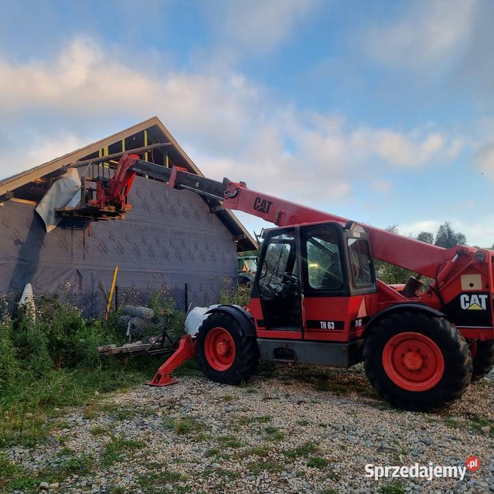 Caterpillar th63 Widły i łyżka 5000motogodzin Pozostałe Raba Wyżna