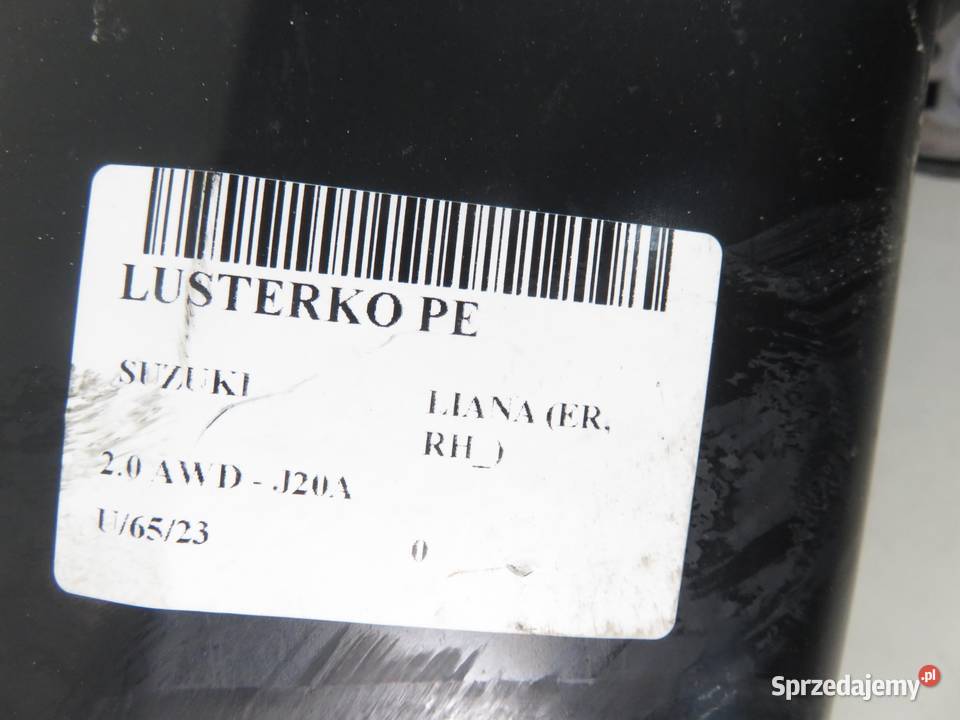 LUSTERKO PRAWE SUZUKI LIANA 3 PIN małopolskie