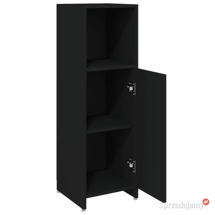 Szafka łazienkowa czarna 30x30x95 materiał Warszawa