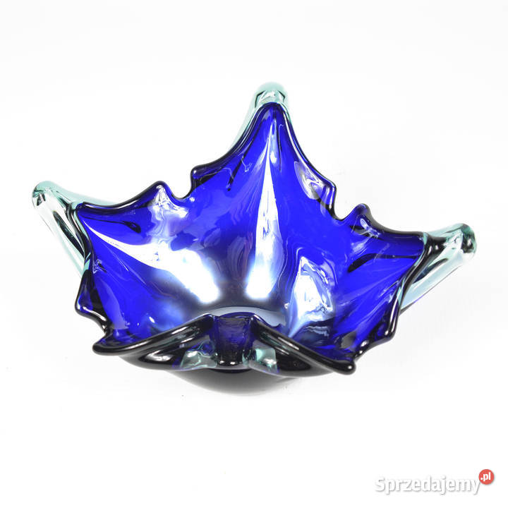 Kobaltowa popielnica Murano Włochy lata 70 mazowieckie Warszawa