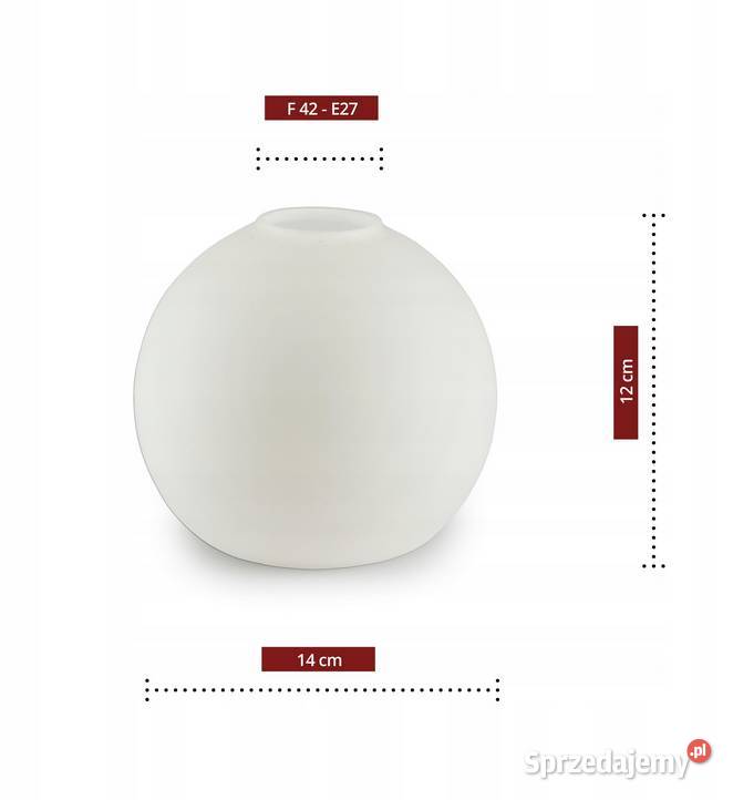 Lampa Wisząca Żyrandol Plafon Złoty Kula Biały Choroszcz