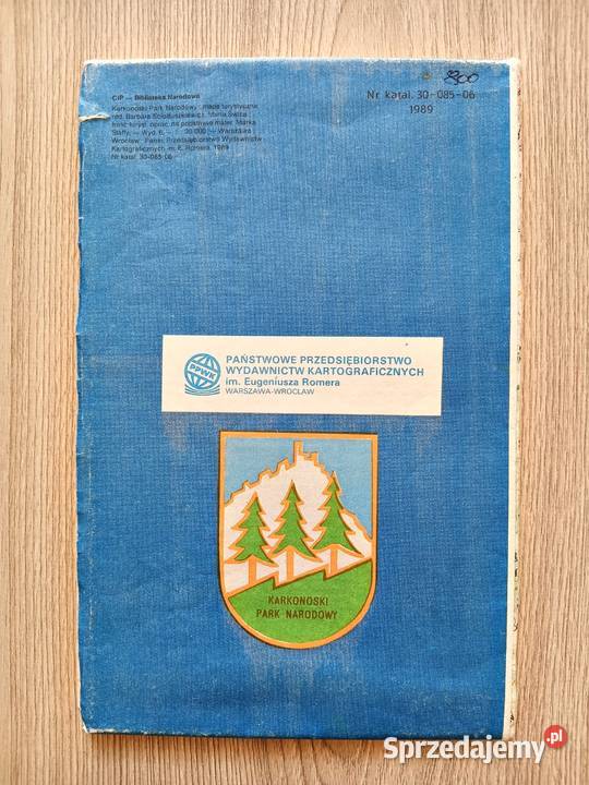 Karkonoski Park Narodowy Mapa Turystyczna Plan Kraków