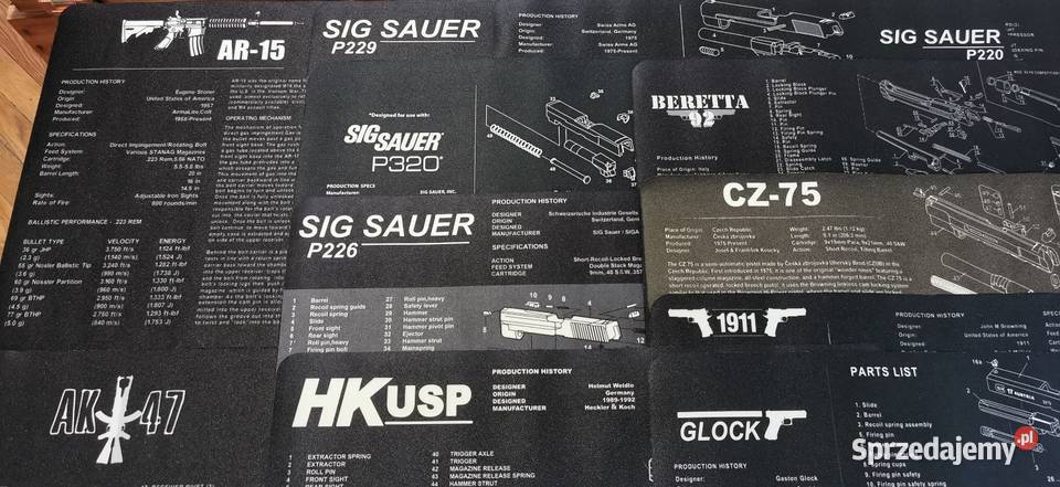 Mata do czyszczenia broni motyw Glock Beretta mazowieckie Warszawa sprzedam