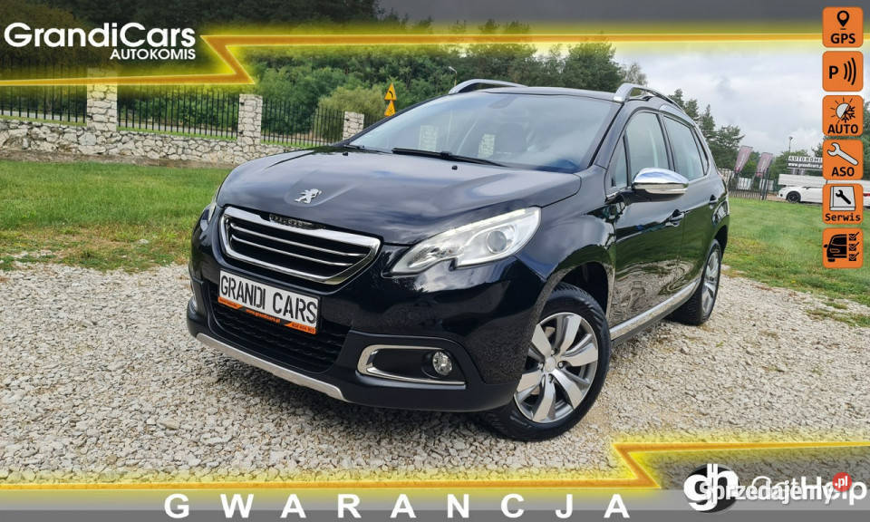 Peugeot 2008 16 VTI ALLURE NAVI Panorama Niski czarny świętokrzyskie Chmielnik