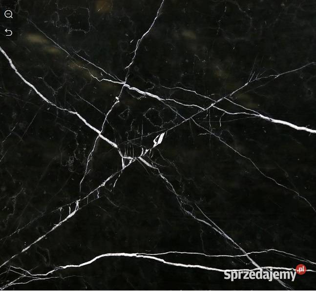 CZARNY gres marmur ŻYŁKA 80x80 WYSOKI POŁYSK Łask
