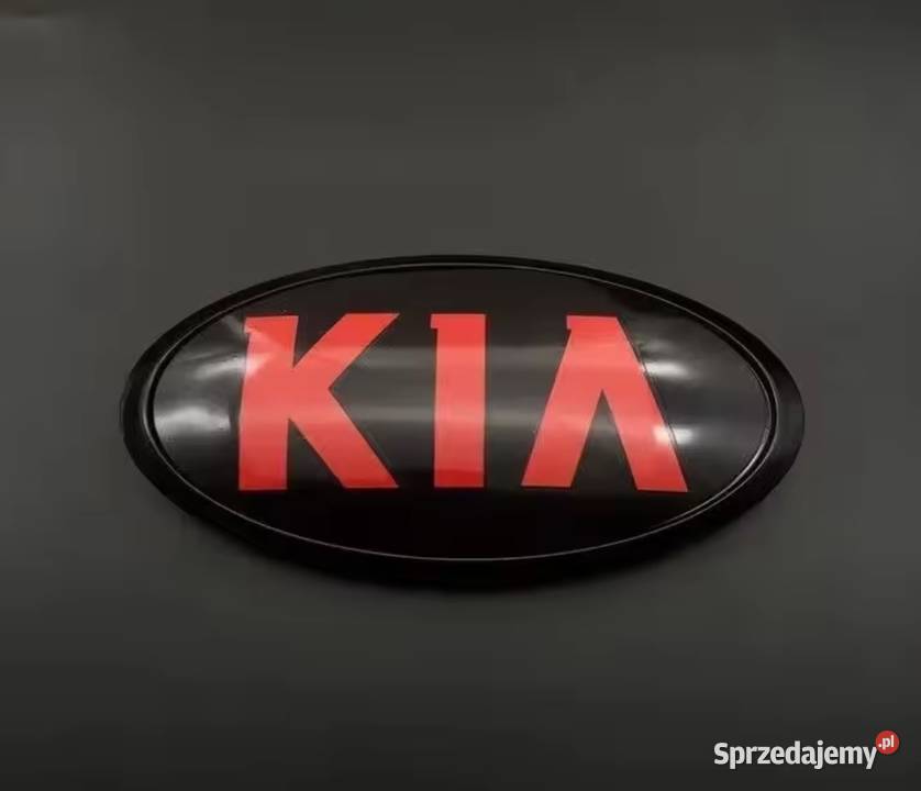 Nowy Emblemat KIA 115x58mm Czarny MatCzerwony Gliwice