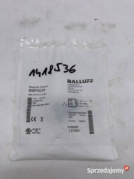 Balluff BMF0029 Czujnik zbliżeniowy Warszawa