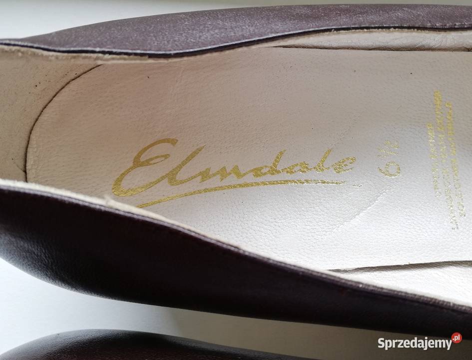 Wygodne skórzane czółenka Helen Elmdale 395 40 Czółenka Budy Barcząckie