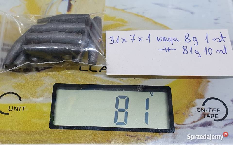 Ciężarki wędkarskie na sztuki różne warmińsko-mazurskie Reszel