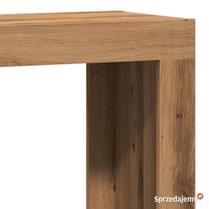 Stoliki kawowe wsuwane jeden drugi 3 dąb artisan