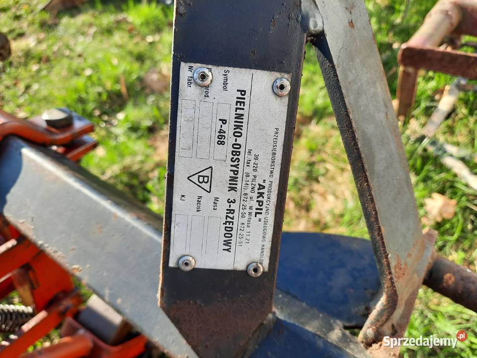 Pielnikoobsypnik Akpil 3 rzędy nieuszkodzony Bucze