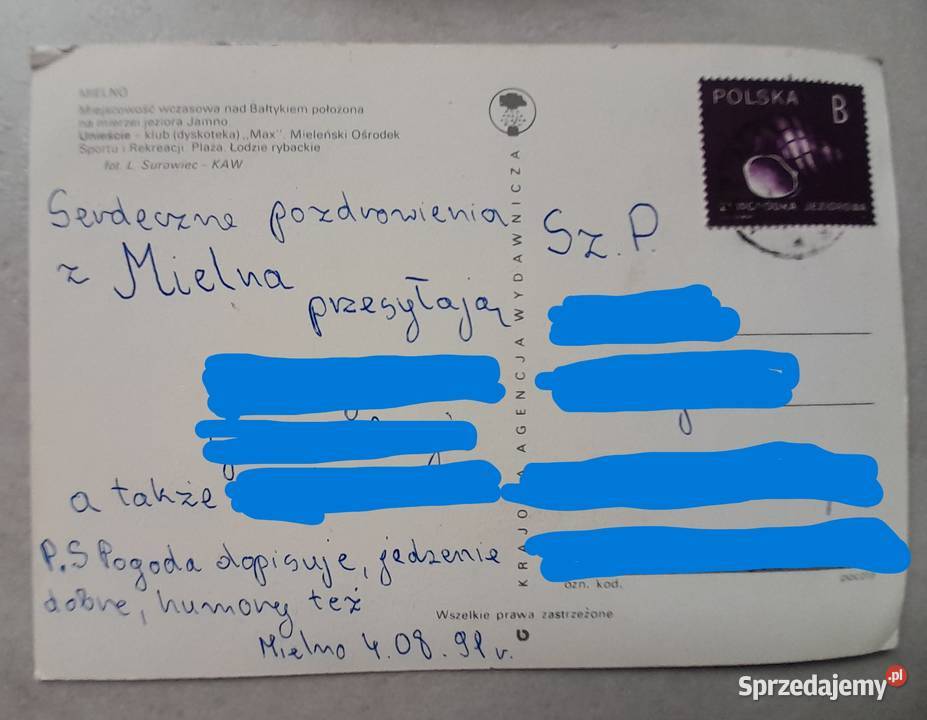 Stare pocztówki kartki pocztowe Kołobrzeg Mielno