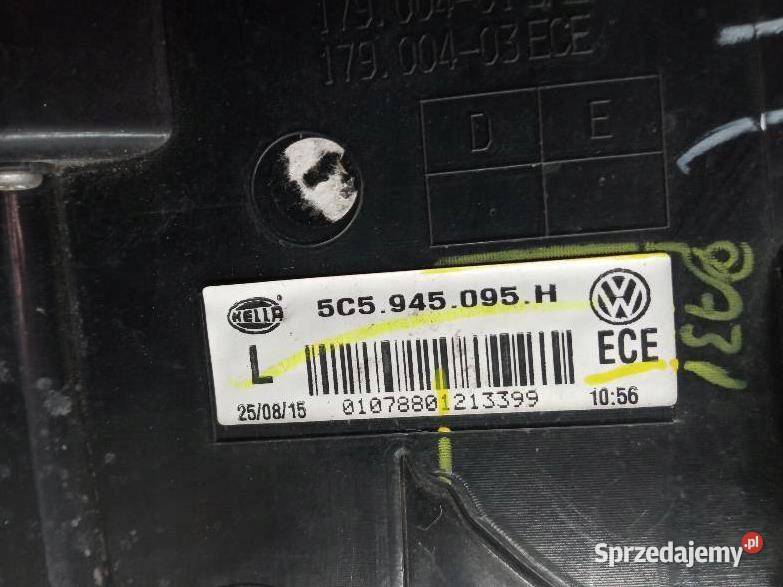 LAMPA TYŁ LEWA EUROPA Volkswagen Beetle I 2011