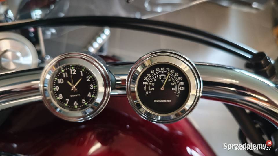 Zegarek termometr chromowany na motocykl Częstochowa