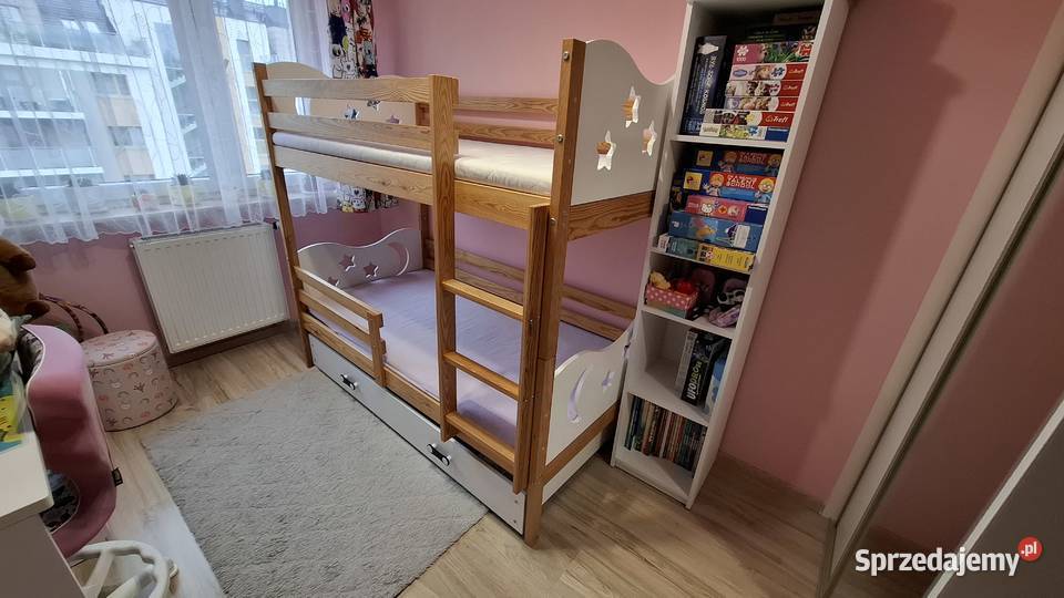 Łóżko piętrowe dwuosoboqe MIKO 160x80 z szufladą Wrocław