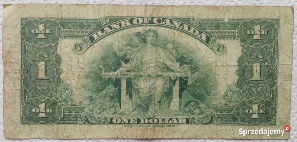 Banknot 1 Dollar Canada 1935 RRR Gliwice sprzedam