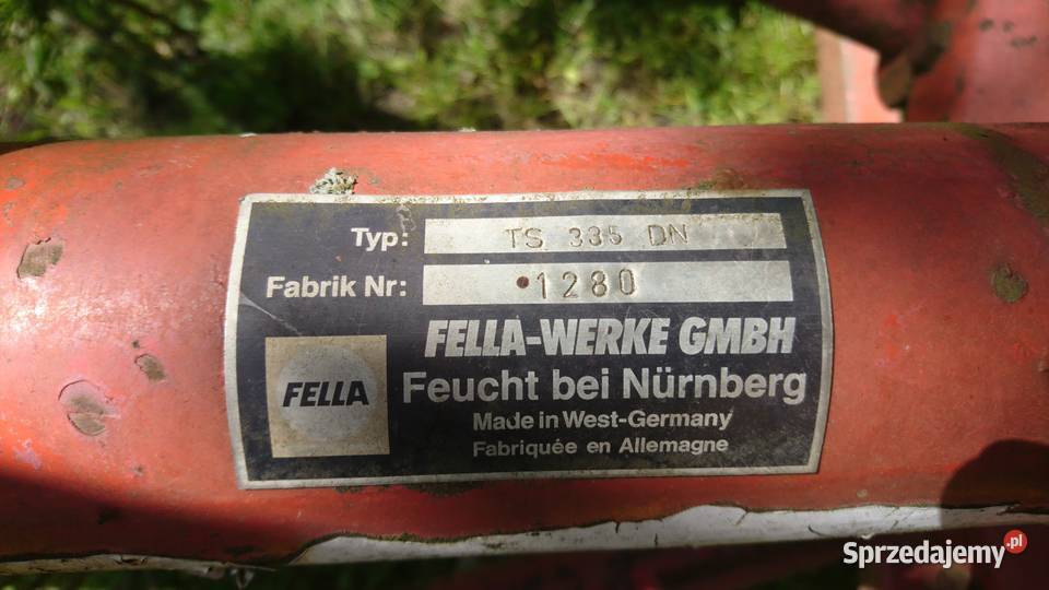 Zgrabiarka karuzelowa Fella TS 335 dn tandem Zgrabiarki i przetrząsacze Mikołów
