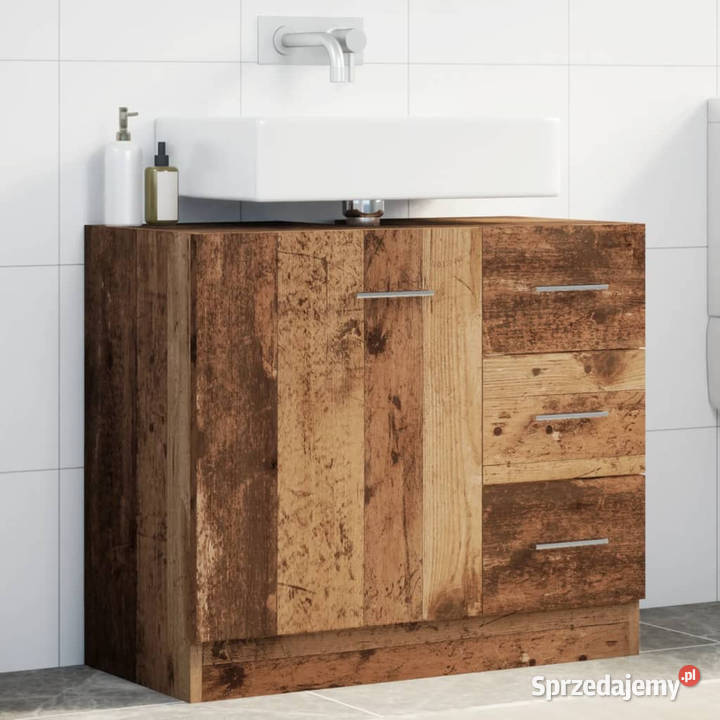 Szafka pod umywalkę stare drewno 63x30x54 sprzedam