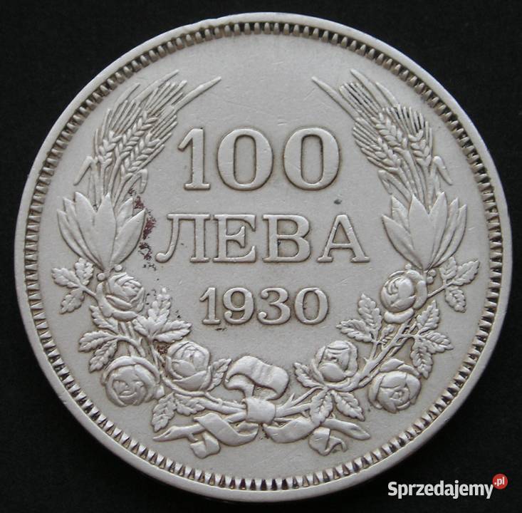 BUŁGARIA 100 LEWA 1930 CAR BORYS III SREBRO łódzkie Łódź