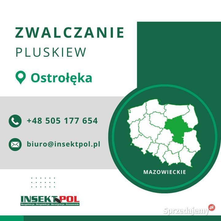 Zwalczanie pluskiew Ostrołęka Odpluskwianie