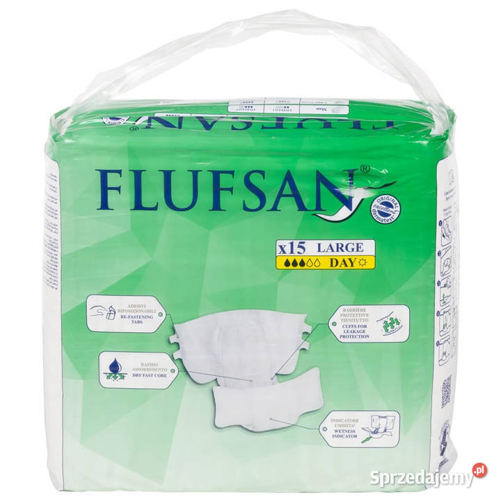 Flufsan Pieluchy dorosłych jednorazowe 15 mazowieckie
