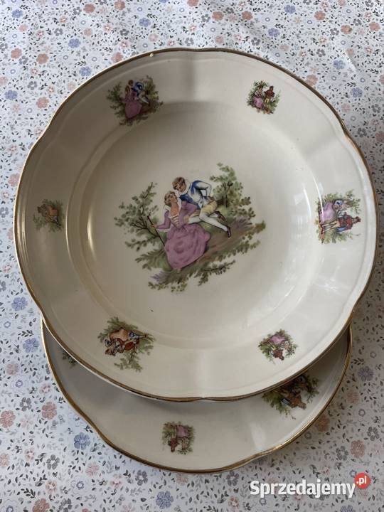 Talerzyki z PRL porcelana Gdynia