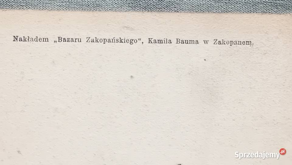 Pocztówka Tatry Dolina Małej Łąki Początek XX w Koźminek