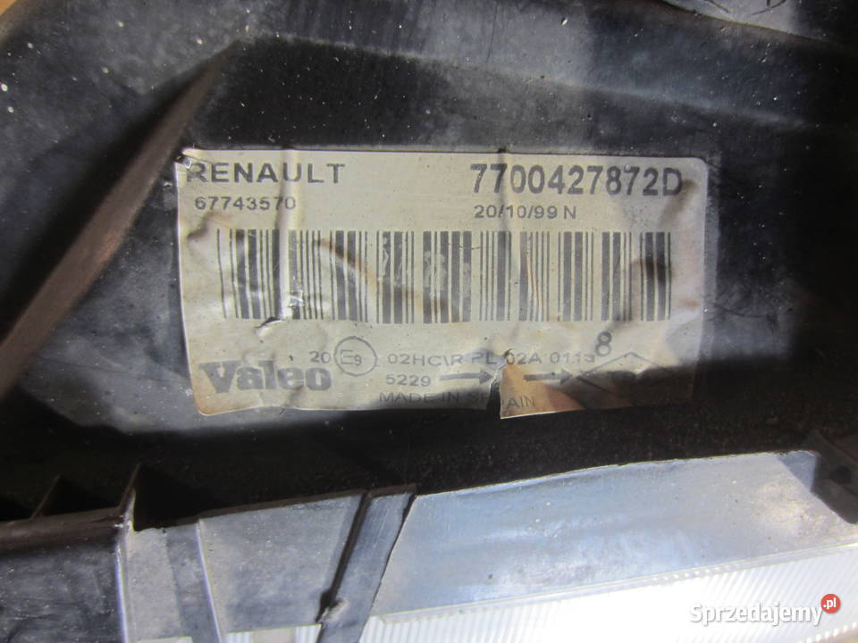 lampa lewa przód renault megane 1 lift fl Szczecin