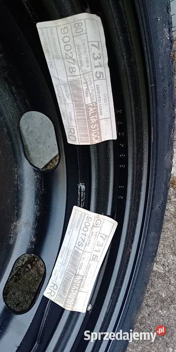 Koło dojazdowe 5x112 18 SEAT LEON VW przebieg 0 Bytów