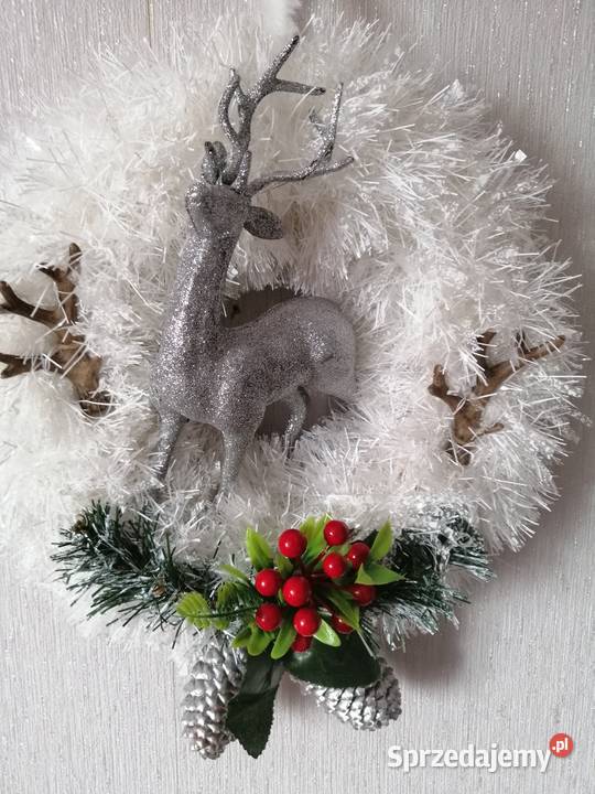 Wianek świąteczny na drzwi Ozdoby