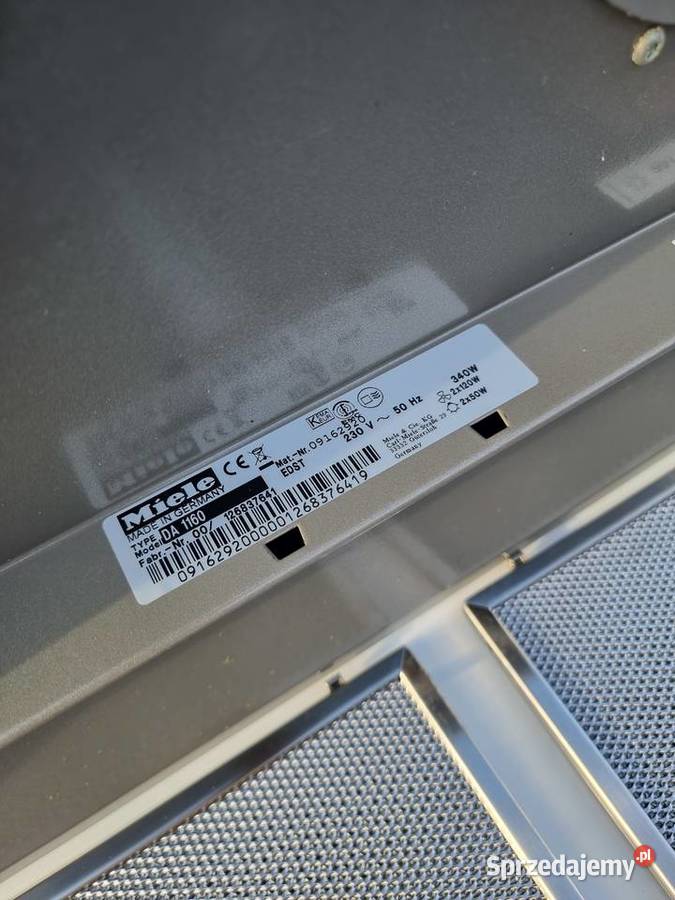 Okap podszafkowy Miele DA 1160 szer 60 Inox 500