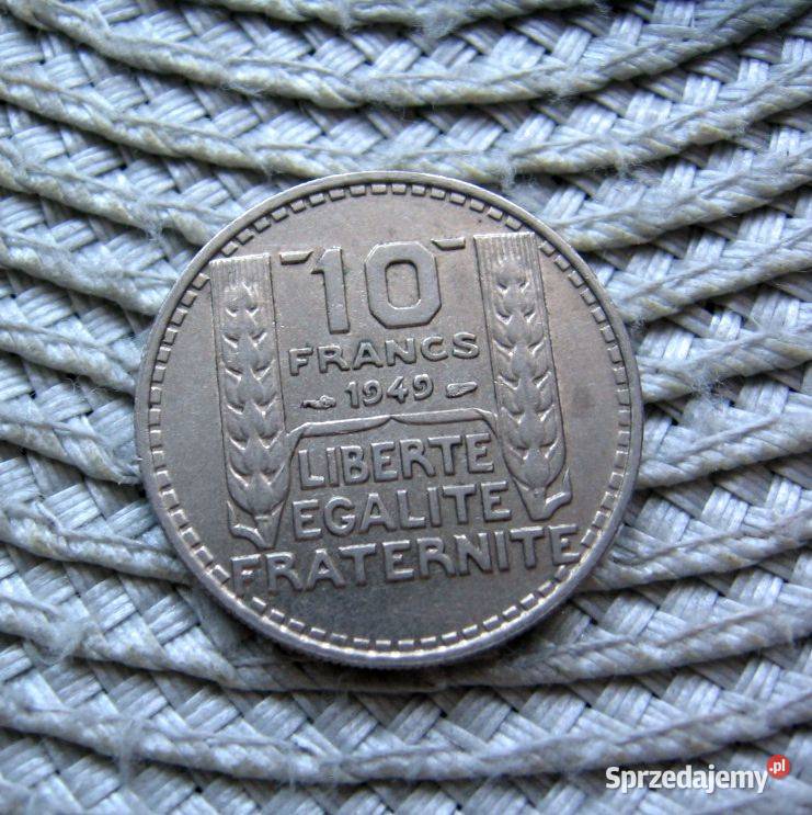 Francja 10 Frank 1949r Numizmatyka sprzedam
