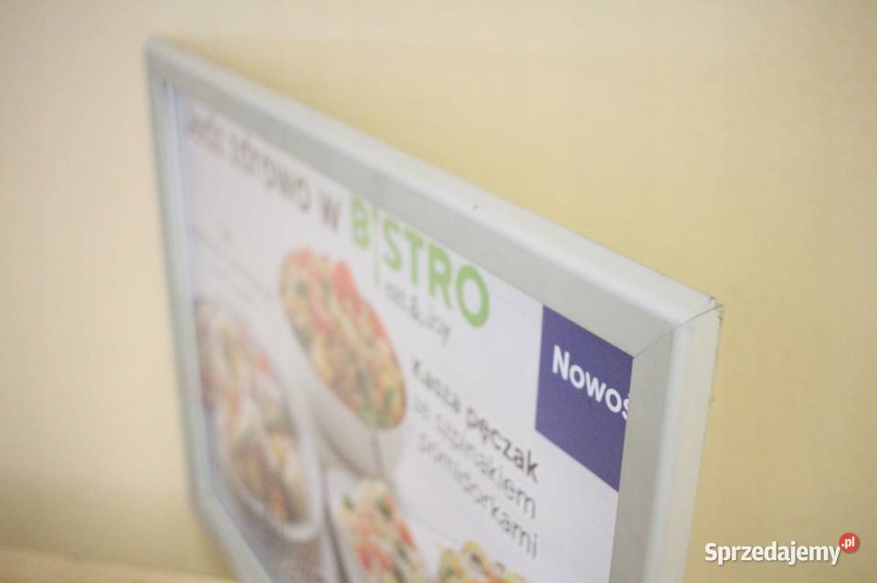 RAMKA ALUMINIOWA zatrzaskowa reklamowa 64x46 Sklep śląskie Góra sprzedam