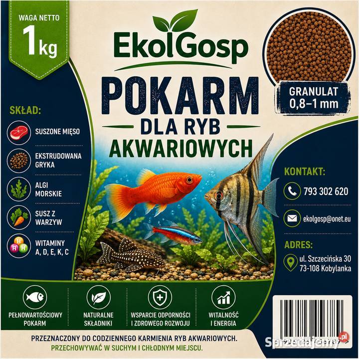 Pokarm karma ryb akwariowych 1 Szczecin
