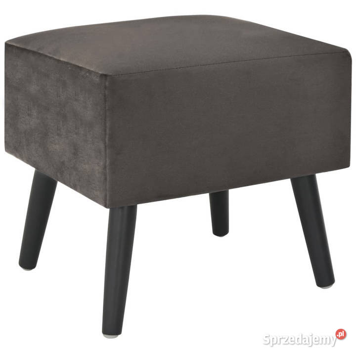 Szafka nocna szara 40x35x40 aksamitna WM247542 Warszawa