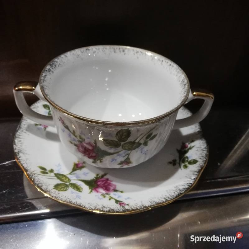 Bulionówka ze spodkiem CHODZIEŻ Iwona flaczarka Wyposażenie wnętrz Sieradz