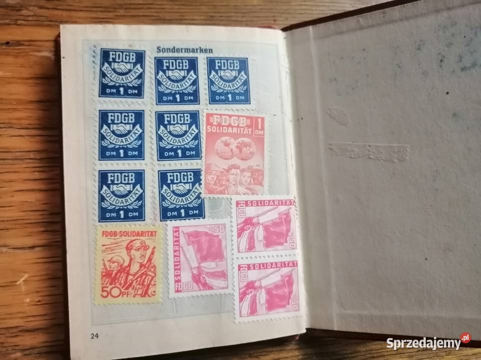 kolekcjonerska Legitymacja znaczki FDGB 1 Kolekcje Legnica