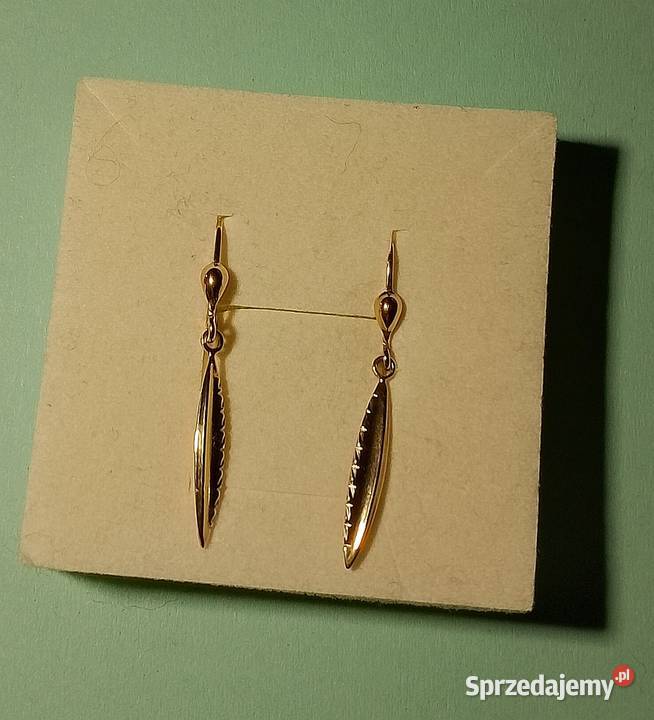 kolczyki złote pr 333 wiszące Suwałki sprzedam