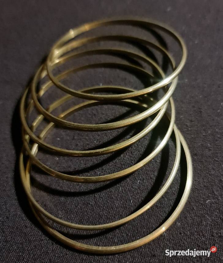 6 x Bransolety w kolorze złoty