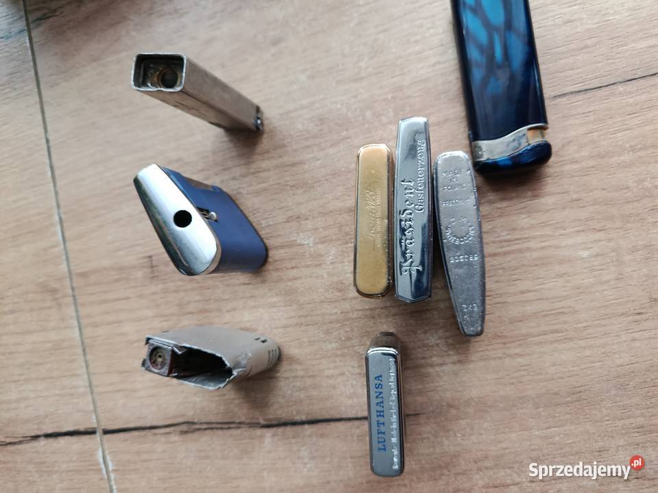 Zestaw starych metalowych zapalniczek różne Choszczno